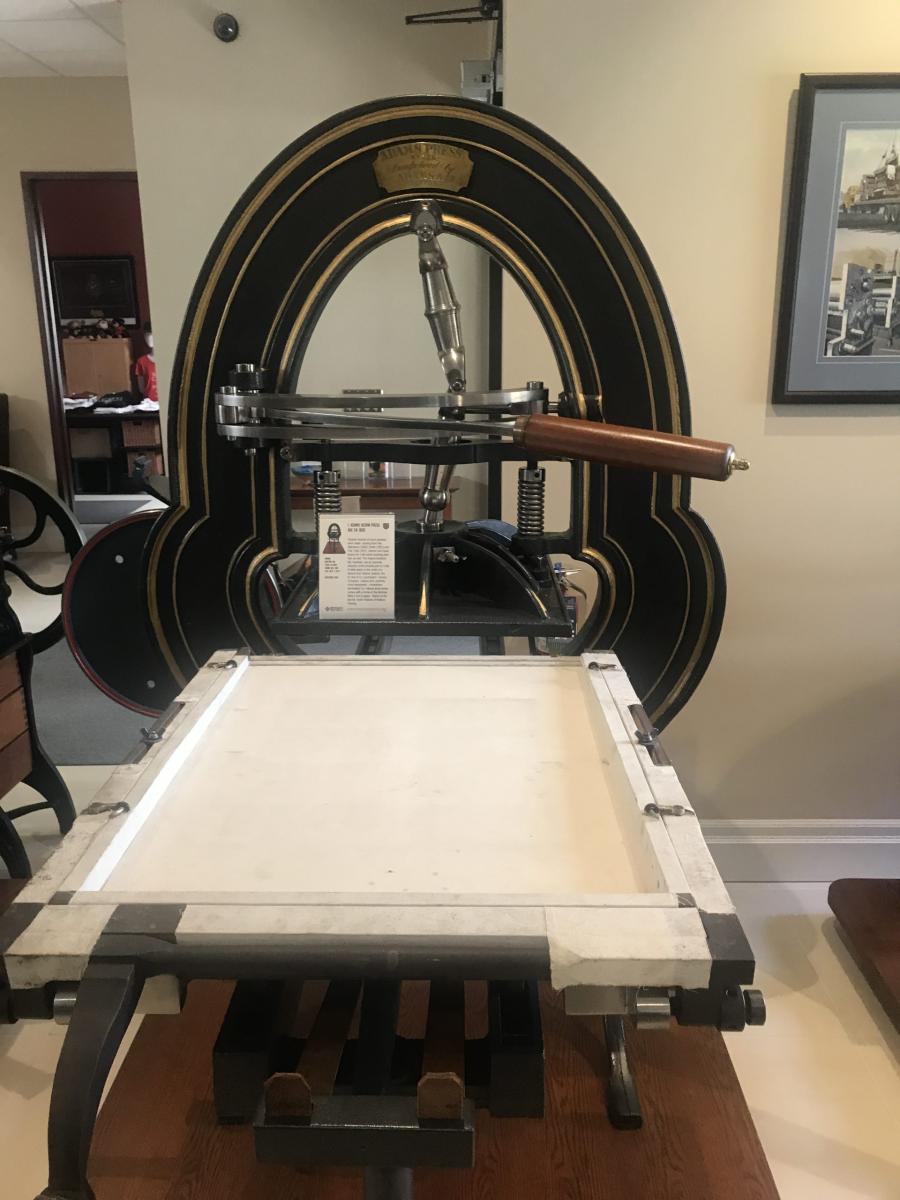 IMG-9764 Issac Adams Acorn Press, built-in 1832 in Boston, USA.